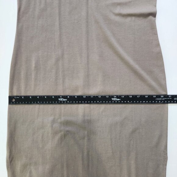 MM Lafleur NWT Alina 1.0 T-Shirt Dress M Pebble Gray Pima Cotton Midi Shift - Picture 8 of 8